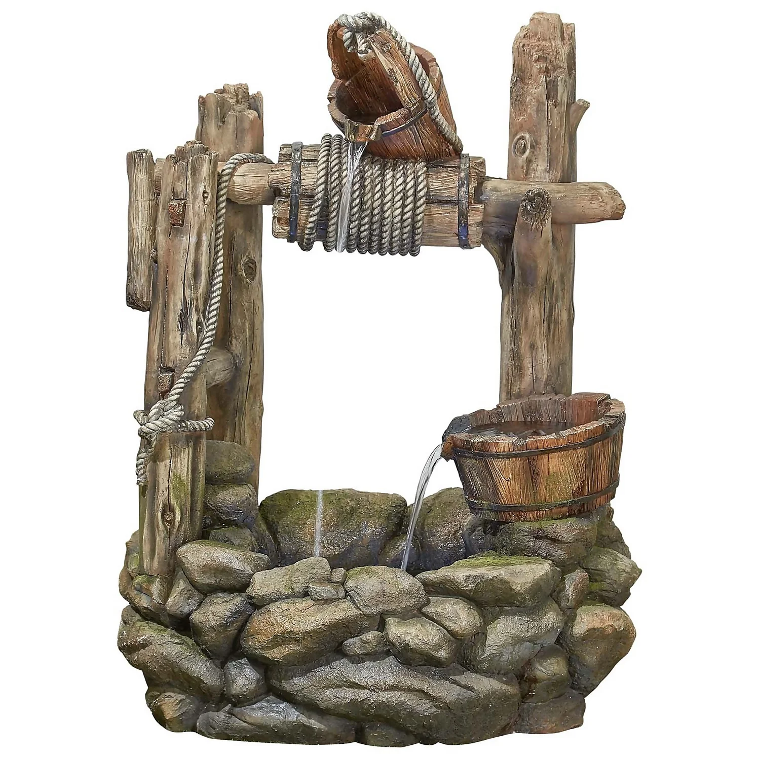 Stylish Fountains Country Well Including LED Lights 3 Stylish Fountains Country Well Including LED Lights