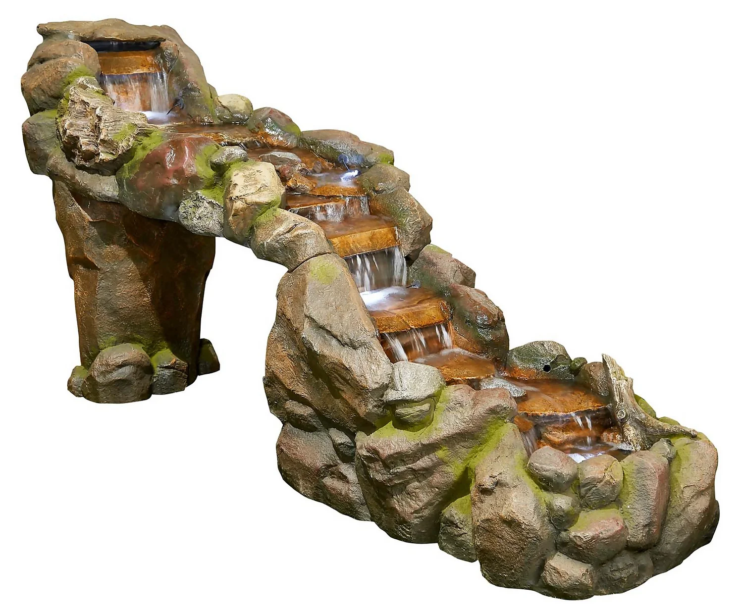 Stylish Fountains Bustling Waters Including LED Lights 3 Stylish Fountains Bustling Waters Including LED Lights