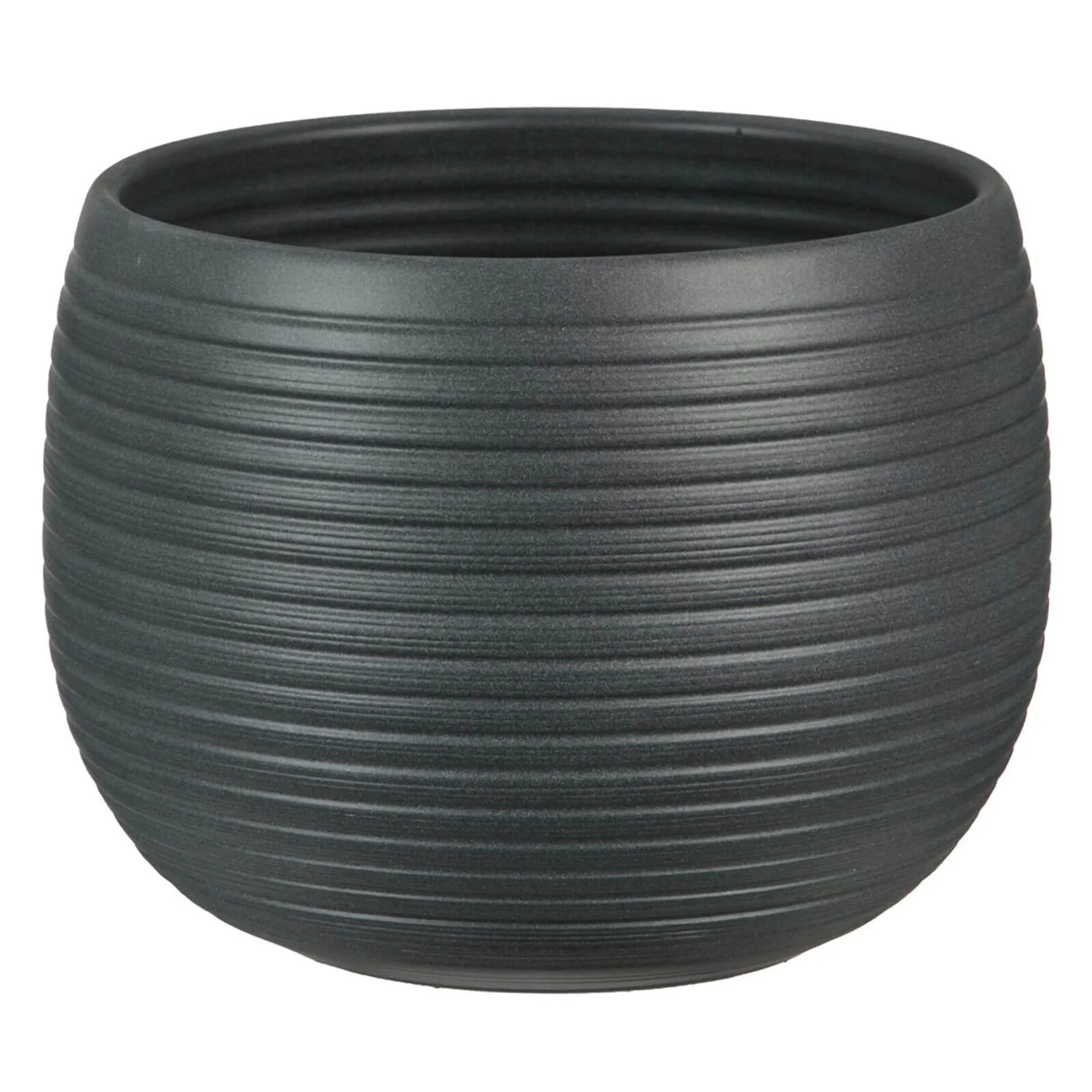 Graphite Stone Plant Pot - 16cm 3 Graphite Stone Plant Pot - 16cm
