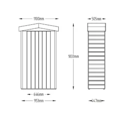 Forest Garden Wooden Tall Shiplap Apex Garden Store -Garden Tool Store 12814365 7734832985423567