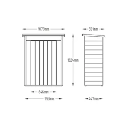 Forest (Installation Included) Wooden Pentagonal Garden Store -Garden Tool Store 12815192 1924833198820263