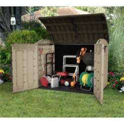 Keter Store It Out Ultra Outdoor Garden Storage Shed - Beige & Brown - 2000L -Garden Tool Store 12815621 2154833203715627