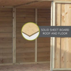 Mercia 6 X 4ft Overlap Pent Bike Shed -Garden Tool Store 12820074 1564989186493206