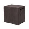 Keter City Outdoor Garden Storage Box 113L - Brown -Garden Tool Store 12822290 1324900073724420