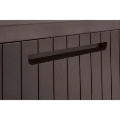 Keter City Outdoor Garden Storage Box 113L - Brown -Garden Tool Store 12822290 1714900073814477