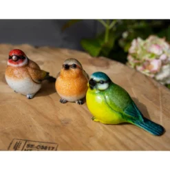 None Resin Blue Tit, Chaffinch & Robin Birds -Garden Tool Store 12832873 1235025282491475