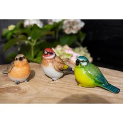 None Resin Blue Tit, Chaffinch & Robin Birds -Garden Tool Store 12832873 7575025282540384