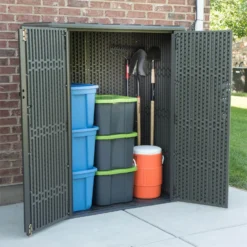 Lifetime 1500L Rough Cut Vertical Storage Cabinet -Garden Tool Store 12836581 1174833208050264