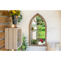 Church Window Outdoor Garden Mirror - 105cm 11 Church Window Outdoor Garden Mirror - 105cm -Garden Tool Store 12883608 1194875470403912
