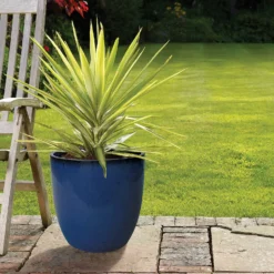 Chiswick Egg Imperial Terracotta Pot In Blue - 44cm 5 Chiswick Egg Imperial Terracotta Pot In Blue - 44cm -Garden Tool Store 12885404 1175058899199969