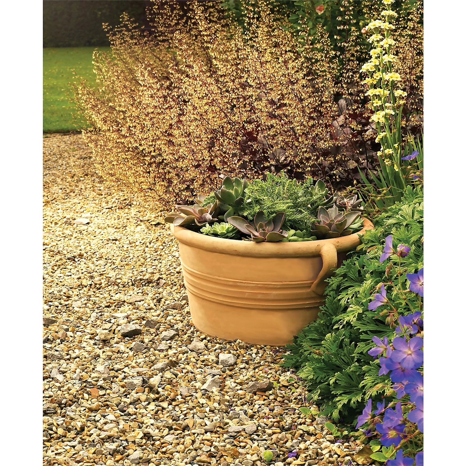 Himalaya Terracotta Low Bowl - 36cm 4 Himalaya Terracotta Low Bowl - 36cm - Image 2