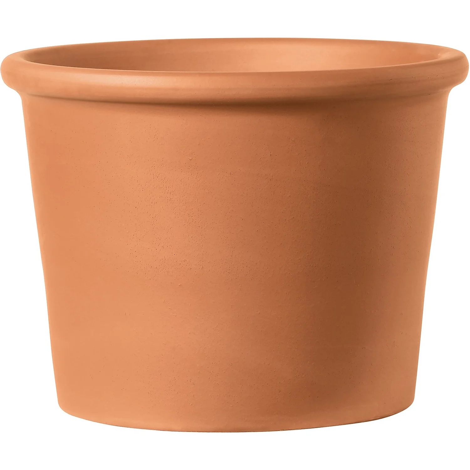Terracotta Border Cylinder Pot - 18cm 3 Terracotta Border Cylinder Pot - 18cm
