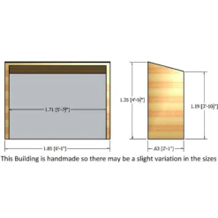 Shire Pent Shiplap Bike Store 6x3ft -Garden Tool Store 12887181 1604849862411178