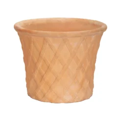 Terracotta Lattice Cone Plant Pot - 31cm
