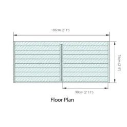 Mercia (Installation Included) Double Log Store 21 Mercia (Installation Included) Double Log Store -Garden Tool Store 12888117 5405028837827025