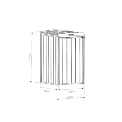 Mercia Single Bin Store -Garden Tool Store 12888119 1274849860070593