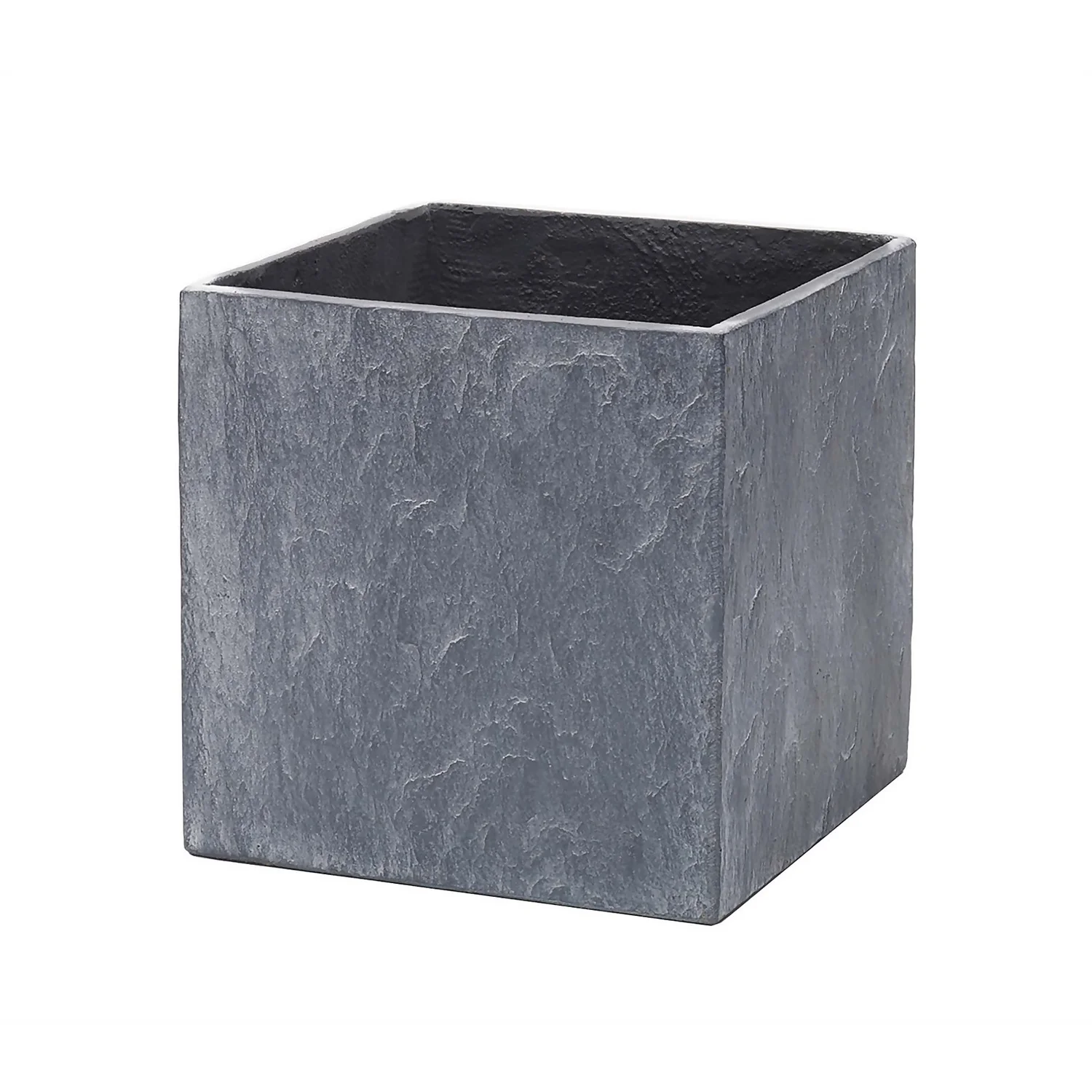 Slate Cube Pot - 26cm 3 Slate Cube Pot - 26cm