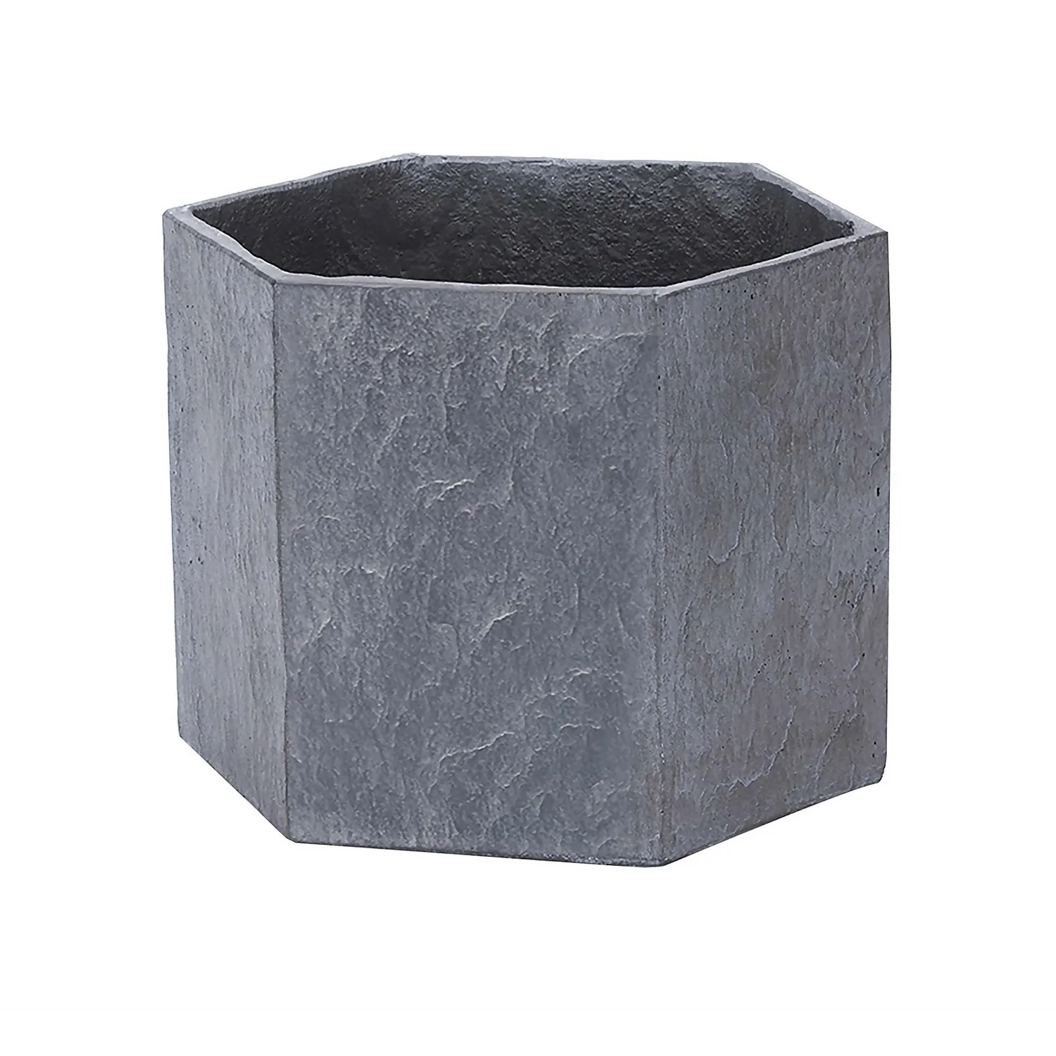 Slate Hexagon Planter - 28cm 3 Slate Hexagon Planter - 28cm