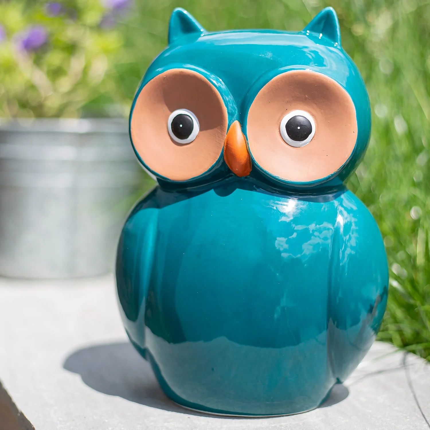 Ceramic Owl Garden Ornament - 25cm 8 Ceramic Owl Garden Ornament - 25cm - Image 6