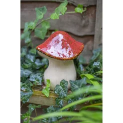 Ceramic Mushroom Garden Ornament - Medium -Garden Tool Store 12890925 2484843660810764