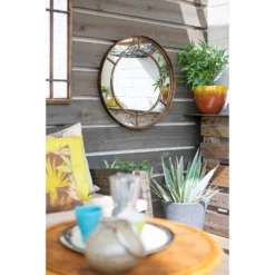 Valencia Outdoor Garden Mirror - 60cm -Garden Tool Store 12891528 2084875440801787