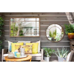 Valencia Outdoor Garden Mirror - 60cm -Garden Tool Store 12891528 2984875440824968