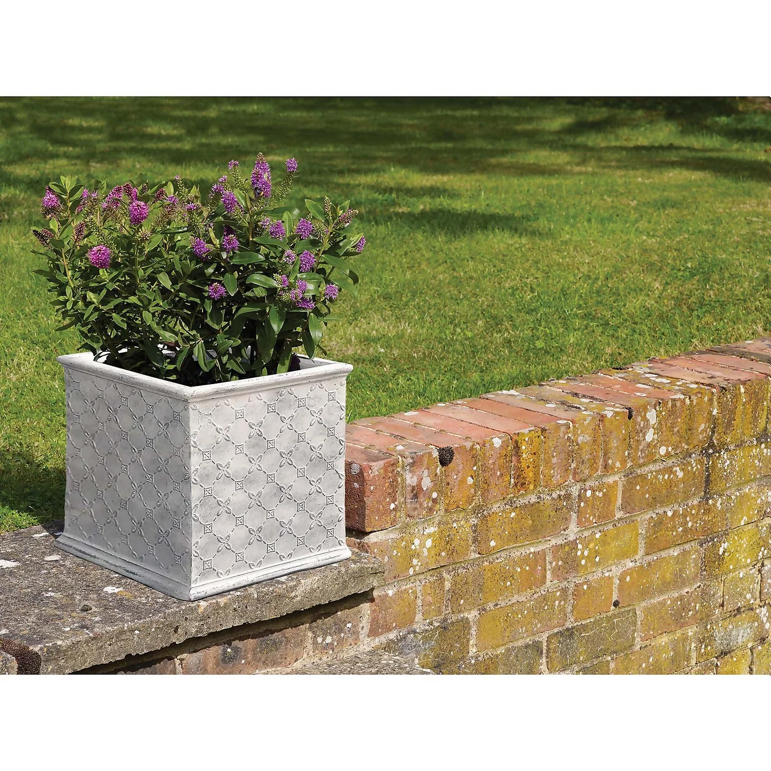 Mayfair Antique White Cube - 23cm 4 Mayfair Antique White Cube - 23cm - Image 2