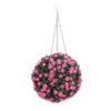Artificial Topiary Ball - Pink Rose -Garden Tool Store 12940692 1954977058630965