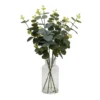 Eucalyptus In Glass Vase -Garden Tool Store 12940887 1444893782651301