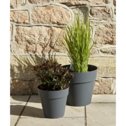 Soho Charcoal Outdoor Planter - 38cm -Garden Tool Store 12947852 3174932955362018