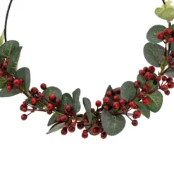 Hanging Wreath With Foliage And Berries -Garden Tool Store 13027986 6874893782880960