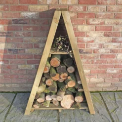 Shire Small Triangular Log Store Overlap -Garden Tool Store 13082820 1964862456413152