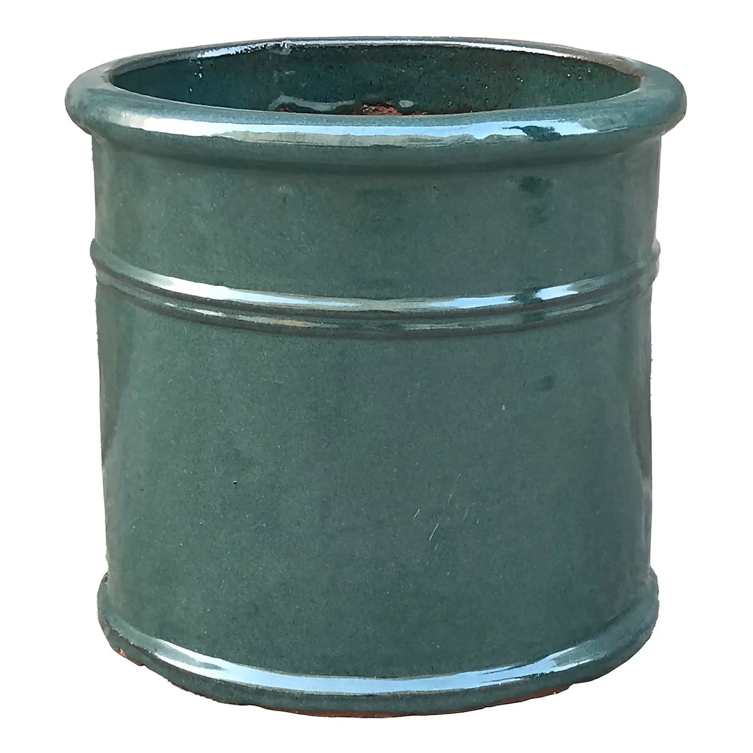 Malay Cylinder Green Plant Pot - 37cm 3 Malay Cylinder Green Plant Pot - 37cm