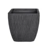 House Beautiful Roma Weave Charcoal Square Pot - 25cm 1 House Beautiful Roma Weave Charcoal Square Pot - 25cm -Garden Tool Store 13176835 1334933182735237