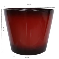 Glazed Finish Red Planter - 50cm 5 Glazed Finish Red Planter - 50cm -Garden Tool Store 13190820 1164926228882444