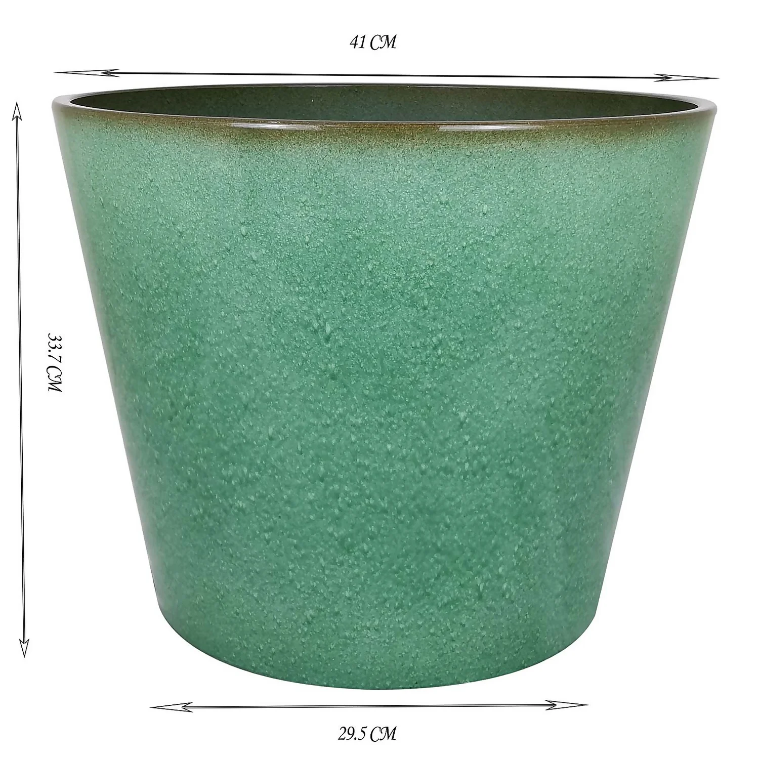 Glazed Finish Green Planter - 40cm 4 Glazed Finish Green Planter - 40cm - Image 2