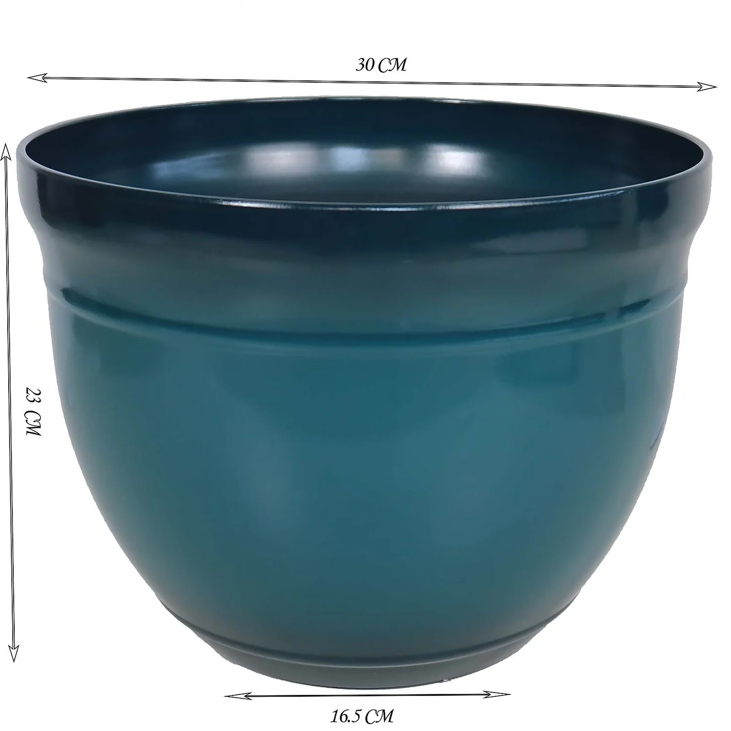 Maddison Teal Planter - 37.5cm 4 Maddison Teal Planter - 37.5cm - Image 2