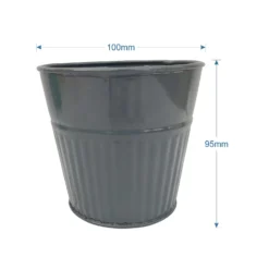 Ribbed Planter (3 Colour Mix) - 10cm -Garden Tool Store 13193952 1084933496006691