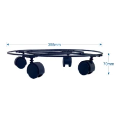 Black Plant Pot Caddy - 35cm -Garden Tool Store 13193961 1534902150200859