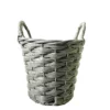 Faux Rattan Round Garden Planter 20cm -Garden Tool Store 13204840 1674951328735184