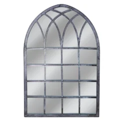 Metal Framed Gothic Outdoor Garden Mirror