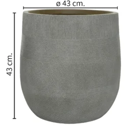 Liam Round Stripe Planter - Large 11 Liam Round Stripe Planter - Large -Garden Tool Store 13222488 9974934510759820