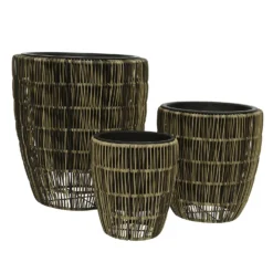 Kate Round Rattan Planter - Small 8 Kate Round Rattan Planter - Small -Garden Tool Store 13222504 4324934511094569