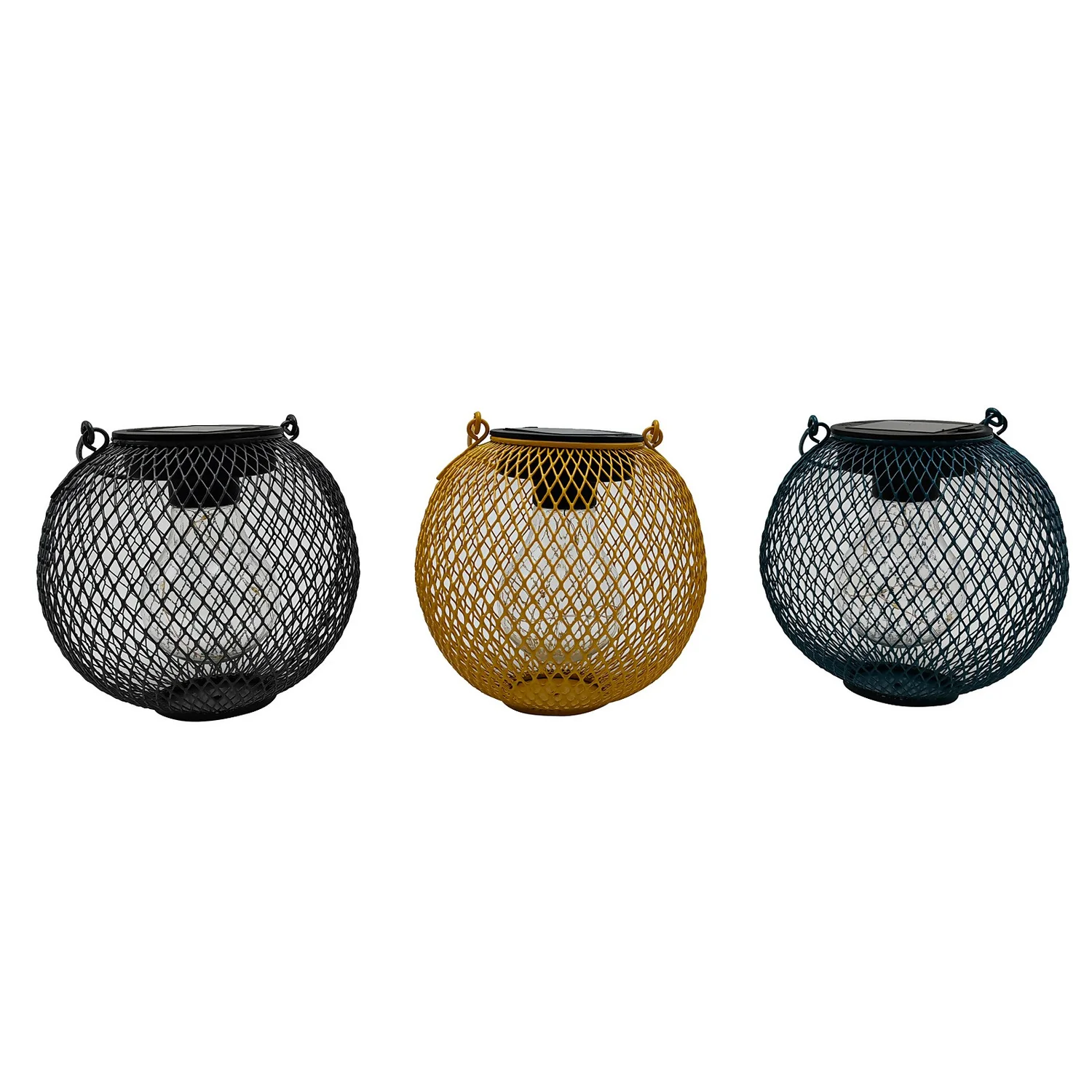 Homebase Edit Solar Solar Mesh Lantern 4 Homebase Edit Solar Solar Mesh Lantern - Image 2
