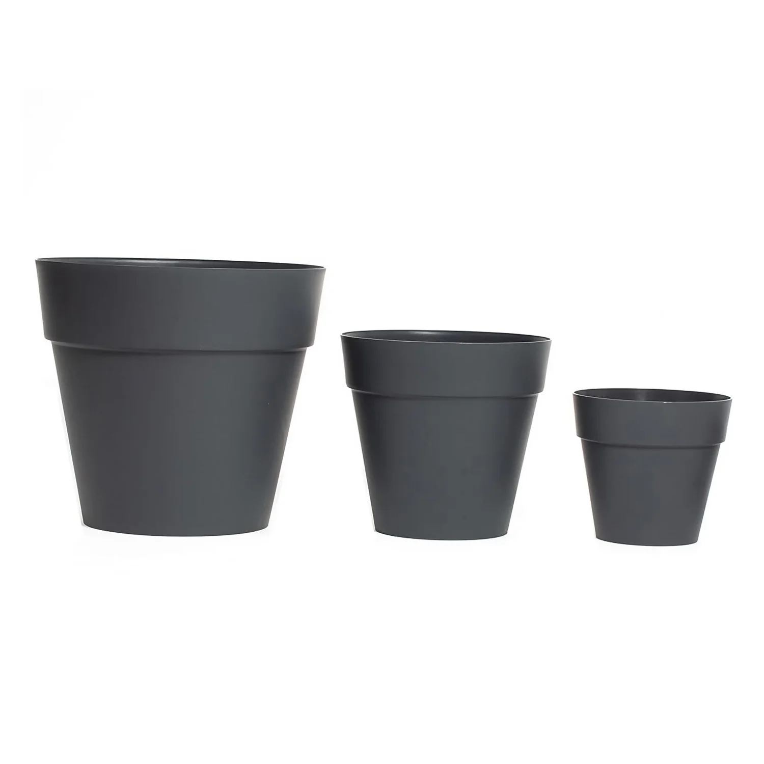 Soho Contemporary Grey Planter - 14cm 5 Soho Contemporary Grey Planter - 14cm - Image 3