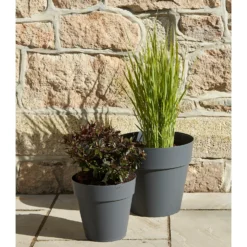 Soho Contemporary Grey Planter - 20cm -Garden Tool Store 13297716 6204932211132134