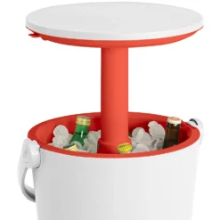 Keter GoBar Outdoor Ice Cooler Table Garden Furniture - Red / White 14 Keter GoBar Outdoor Ice Cooler Table Garden Furniture - Red / White -Garden Tool Store 13412934 7814910901693408