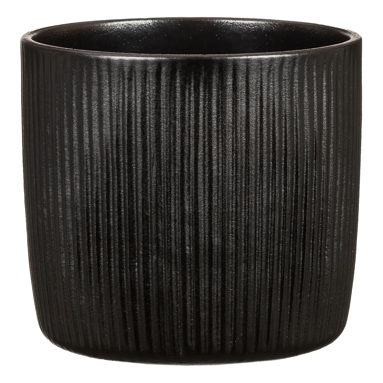 Black Ebano Plant Pot - 15cm 3 Black Ebano Plant Pot - 15cm