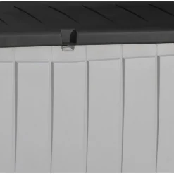 Keter Ace Outdoor Garden Storage Box 124 X 55 X 62.5 Cm - Grey And Black -Garden Tool Store 13432924 1444947994665603