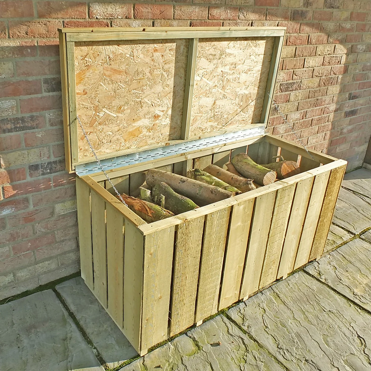 Shire Sawn Timber Garden Storage Log Box 4x2 4 Shire Sawn Timber Garden Storage Log Box 4x2 - Image 2